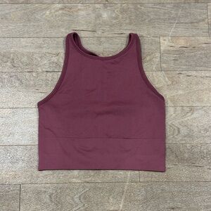 Athleta Aurora High Neck Crop Tank Top Size Small